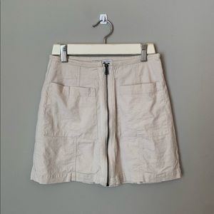 Tan Linen UO Skirt